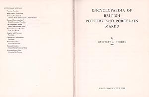 Encyclopaedia of British pottery and porcelain marks.