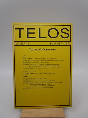 Telos: Number 12, Summer 1972 (First Edition)
