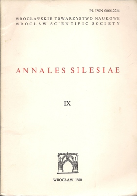 Annales Silesiae IX