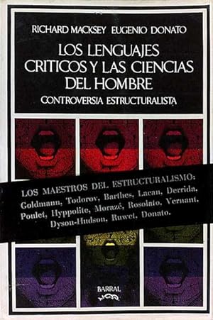 Seller image for LOS LENGUAJES CRTICOS Y LAS CIENCIAS DEL HOMBRE. CONTROVERSIA ESTRUCTURALISTA for sale by LibroUsado | TikBooks