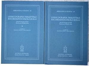 lessicografia dialettale ricordando Paolo Zolli in 2 vol