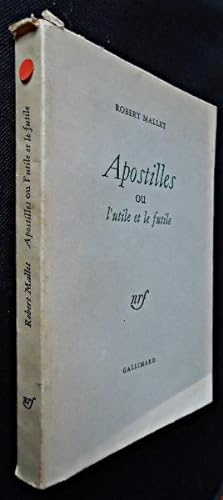 Bild des Verkufers fr Apostilles ou l'utile et le futile zum Verkauf von Abraxas-libris