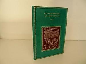 Imagen del vendedor de The Declaration of Independence of the Mexican Empire (Acta De Independencia DelImperio Mexicano) a la venta por Magnum Opus Rare Books