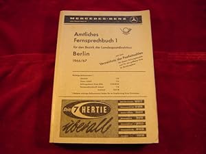 Amtliches Fernsprechbuch für den Bezirk der Landespostdirektion Berlin. Ausgabe 1966/67. A-Z. Mit...