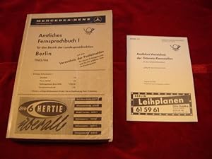 Amtliches Fernsprechbuch für den Bezirk der Landespostdirektion Berlin. Ausgabe 1965/66. A-Z. Mit...