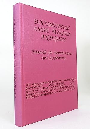 Image du vendeur pour Documentum Asiae Minoris antiquae. Festschrift fr Heinrich Otten zum 75. Geburtstag. mis en vente par Librarium of The Hague