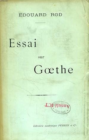 Seller image for ESSAI SUR GOETHE for sale by Le-Livre