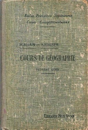 Notions De Géographie Générale et le Monde ( Moins l'Europe ) . Première Année . Avec 204 Gravure...