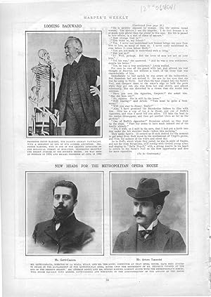 Seller image for PRINT: "New Heads for the Metropolitan Opera House".photos from Harper's Weekly, March 21, 1908 for sale by Dorley House Books, Inc.