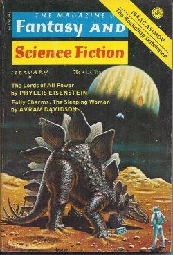 Bild des Verkufers fr The Magazine of FANTASY AND SCIENCE FICTION (F&SF): February, Feb. 1975 zum Verkauf von Books from the Crypt