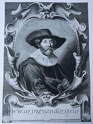 [Antique print, etching and engraving] Portrait of Dirck Jansz. van Oirschott, published ca 1660,...