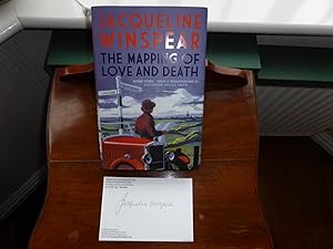 Image du vendeur pour The Mapping of Love and Death : A Maisie Dobbs Novel MINT SIGNED, LINED & PRE-PUBLICATION LAUNCH DAY DATED with Signed Postcard & Event Flyer mis en vente par Welcombe Books