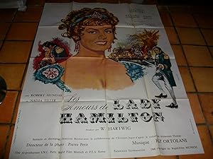 Affiche Du Film Les Amours De Lady Hamilton" Michèle Mercier Richard Johnson Nadja Tiller Affiche...