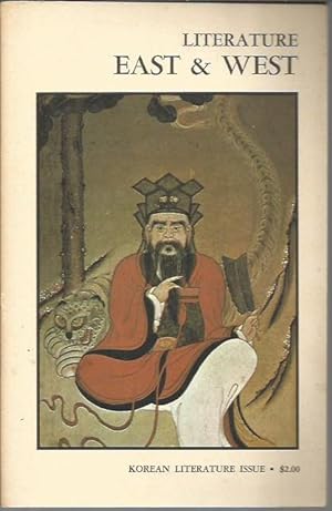 Seller image for Literature East & West, Vol. XIV [14], No. 3: Korean Literature Issue for sale by Bookfeathers, LLC