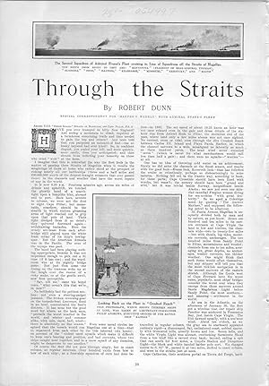 Image du vendeur pour PRINT: "Through the Straits (of Magellan)".story & photos from Harper's Weekly, April 18, 1908 mis en vente par Dorley House Books, Inc.