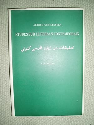Bild des Verkufers fr tudes sur le persan contemporain zum Verkauf von Expatriate Bookshop of Denmark