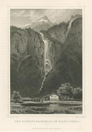 Imagen del vendedor de Der Oltschibachfall im Haslithal (Bern) a la venta por Sergio Trippini