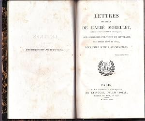 Lettres inédites sur l'histoire politique et littéraire des années 1806 et 1807