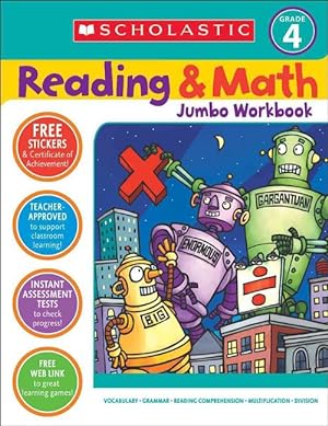Imagen del vendedor de Reading & Math Jumbo Workbook: Grade 4 (Paperback) a la venta por Grand Eagle Retail