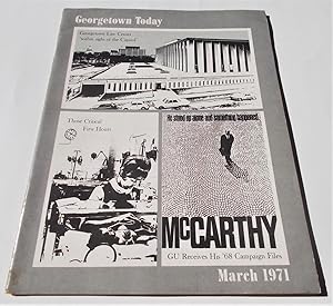 Image du vendeur pour Georgetown Today (Vol. 3 No. 4 March 1971) (Georgetown University Magazine) mis en vente par Bloomsbury Books