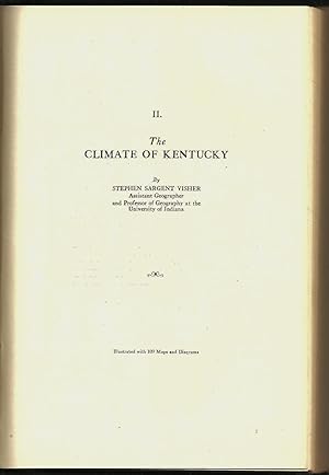 Image du vendeur pour The Climate Of Kentucky mis en vente par Legacy Books II