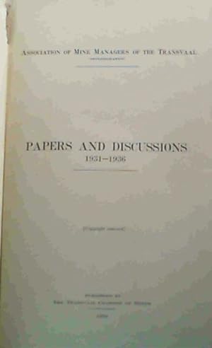 Papers and Discussions 1931 - 1936