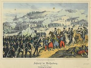 WEISSENBURG. "Schlacht bei Weißenburg. am 4. August 1870 (Erstürmung des Gaisberges)".