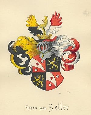 ZELLER. - Wappen. Familienwappen.