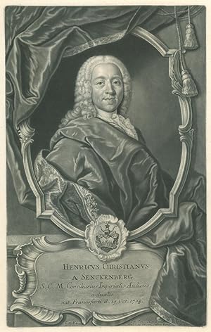 SENCKENBERG, Heinrich Christian Freiherr von (1704 - 1768). Halbfigur nach viertelrechts des Rech...