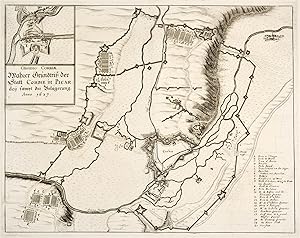 CORBIE/an der Somme. "Wahrer Grundtriß der Statt Corbie in Picardey sampt der Belägerung, Anno 16...