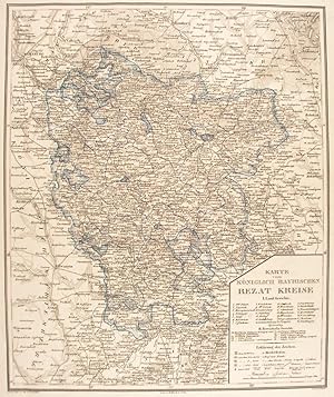 FRANKEN. - Mittelfranken. - Karte. "Karte vom Königlich Bayrischen Rezat Kreise".