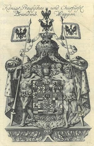 Bild des Verkufers fr PREUSSEN-BRANDENBURG. - Wappen. "Knigl. Preussisches und Churfrstl. Brandenb. Wappen". zum Verkauf von Peter Bierl Buch- & Kunstantiquariat Inh.: Andrea Bierl