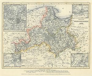 WESTPREUSSEN. - Karte. "Provinz West-Preussen 1849".