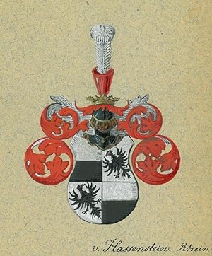 HASSENSTEIN. - Wappen. "v. Hassenstein. Rhein".