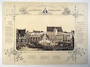 BREMEN. "Erinnerung an die Schillerfeier in Bremen am 10. Novbr. 1859". Festveranstaltung mit seh...