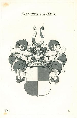 HAYN. - Wappen. "Freiherr von Hayn".