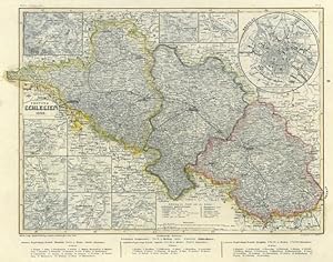 SCHLESIEN. - Karte. "Provinz Schlesien 1849".