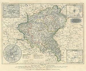 POSEN. - Karte. "Provinz Posen 1849".