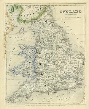 GROSSBRITANNIEN. - Karte. "England 1850".