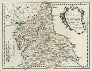 GROSSBRITANNIEN. - England. - Karte. Des Königreichs England nördlicher Theil oder Yorkshire, das...