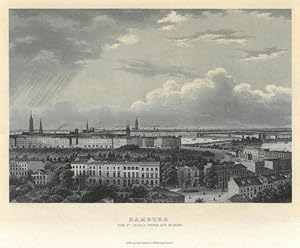 HAMBURG. Gesamtansicht vom St. Georgs-Thurm aus.