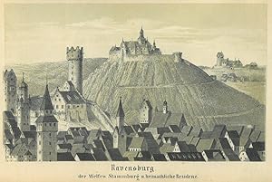RAVENSBURG. - Gutermann, F. Die alte Rauenspurc (Ravensburg), das Stammschloß der Welfen, seine U...