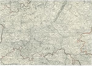 BERLIN. - Karte. Gebietskarte um Berlin.