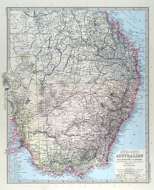 AUSTRALIEN. - Karte. "Süd-Ost-Australien".
