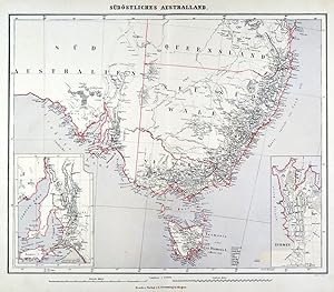 AUSTRALIEN. - Karte. "Südöstliches Australland".