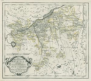 BURGAU. - Karte. "Die Markgrafschaft Burgau mit den Grafschaften Kirchberg und Weissenhorn. Nr. 1...