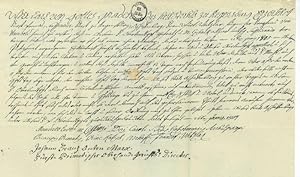 DALBERG, Carl Theodor Reichsfreiherr von (1744 - 1817). - Urkunde. "Citatio ad Instantiam". Geric...