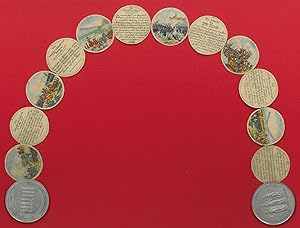 SCHRAUBTALER. - Befreiungskriege von 1813. Steckmedaille auf die Befreiungskämpfe mit zwölfteilig...