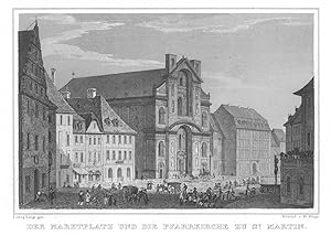 BAMBERG. Marktplatz und Pfarrkirche St. Martin.