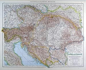 ÖSTERREICH und UNGARN. - Karte. "Österreich-Ungarische Monarchie". Gesamtkarte der Kronländer.